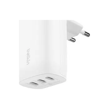Belkin BOOST CHARGE™ 67W 3-portová USB-C Power Delivery PPS nástěnná nabíječka, bílá