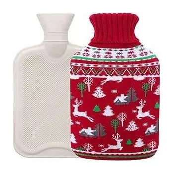 Termofor Termofor s měkkým plyšovým vánočním obalem, velký Objem 2 l