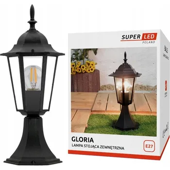 Venkovní osvětlení Osvětlovací sloupek SuperLED E27 42 cm černý