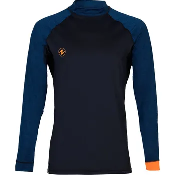 Rashguard Pánské tričko Aqualung RASHGUARD SLIM FIT, černá/námořní modrá Velikost: M CL2710145M