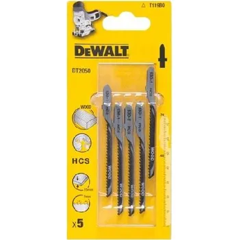 Pilový plátek DeWALT Příslušenství - Sada pilových plátků na dřevo, délka 76 mm, 5 ks DT2050
