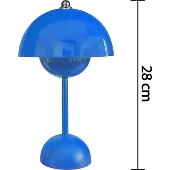 Lampička MEGALU AFP003LC Moderní stolní lampa Luno Barva: Nebe modrá