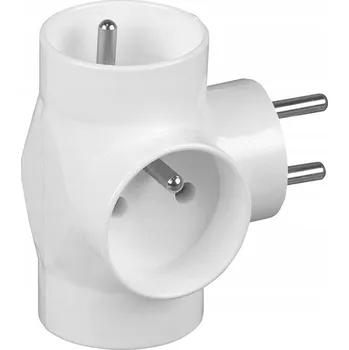 Elektrická zásuvka ELCAN ROZBOČKA BÍLÁ 3x230V R-31-B