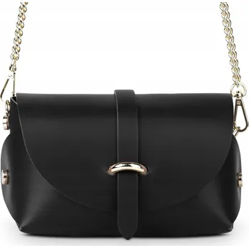 Kabelka Vera Pelle kabelka z pravé lícové kůže černá