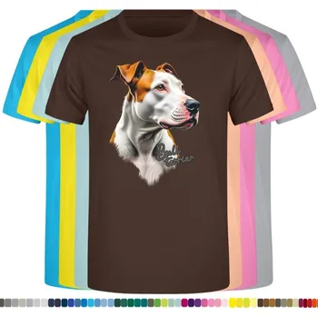 detske-levne-bavlnene-tricko-potisk-bulterier Barva: Chocolate - čokoládově hnědá, Dětská bavlněná trička JHK: L