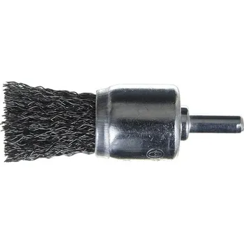 Brusný kartáč Kartáč drátěný koncový 17 mm stopka vlnitý drát 0,3 mm FESTA