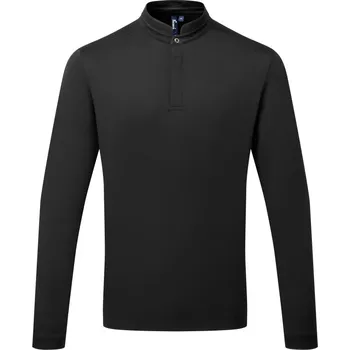 pracovní tričko Premier Tričko Coolchecker PR 647, dlouhý rukáv, unisex COT39064700213-black 3XL Černá