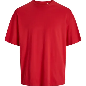 pracovní tričko Jack & Jones Tričko Classic Oversize T, oversize, krátký rukáv, unisex COT423911ao503-lipstick re L Červená lipstick
