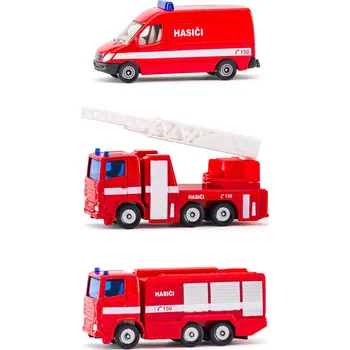 Dětské zboží SIKU česká verze - set hasičská sada 3 aut