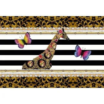 Fototapeta 8-952 Papírová otiratelná fototapeta na zeď Komar Melli Mello Žirafa, velikost 368 x 254 cm