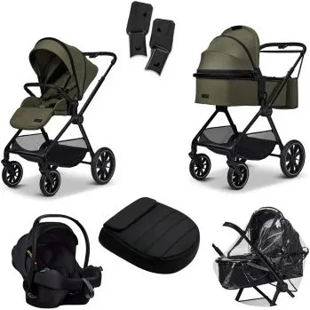 Kočárek Moon Clicc KOMBI Kompletní kočárek - Moss Green Melange