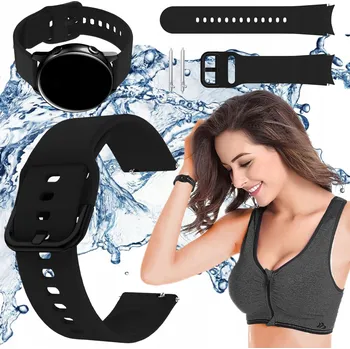 Řemínek na hodinky Řemínek ChronSmarta pro Samsung 20mm černý