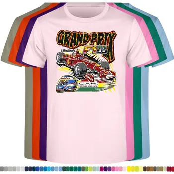 detske-levne-bavlnene-tricko-potisk-formule-grand-prix Barva: Pink - růžová, velikost: 140