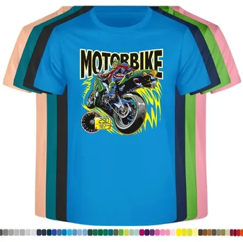 detske-levne-bavlnene-tricko-potisk-motorka-bike Barva: Azure - azurově modrá, velikost: 152