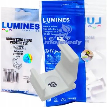 IP kamera 10x Bílý držák pro LED profil LUMINES C rohový