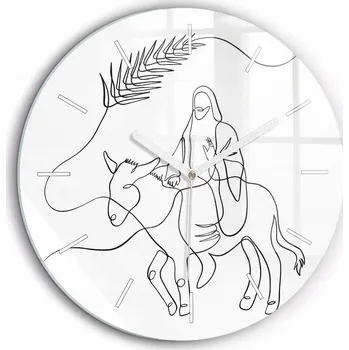 Hodiny Nástěnné hodiny SacroArte černé 60 cm