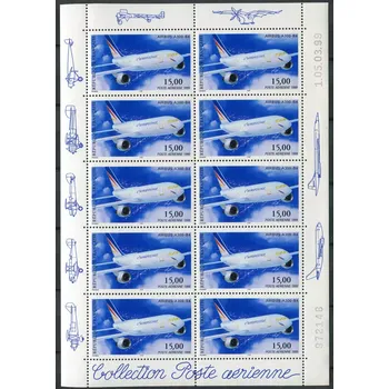 Poštovní známka Post France (1999) MiNr. 3380 C ** PL - Francie - Letadla III. - Airbus A300-B4