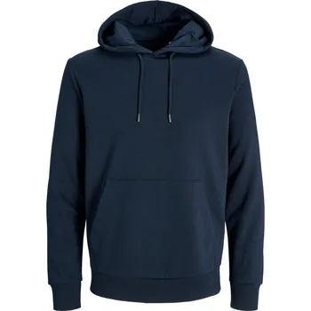 pracovní mikina Jack & Jones Mikina s kapucí Classic Hood, unisex COT423902anu13-navy blazer 3XL Modrá námořní blazer