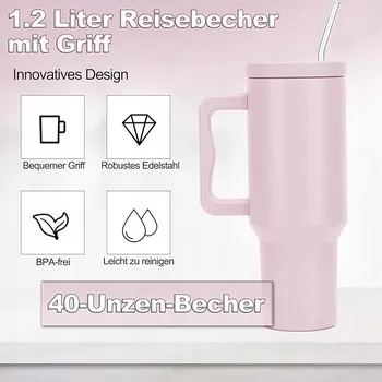 Termohrnek Termohrnek se slámkou a držátkem - KUPITM6