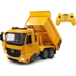 Žlutý sklápěč na dálkové ovládání Jamara se zvukem, měřítko 1:20, pro kluky od 6 let