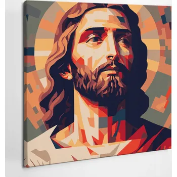 Obraz Tištěný obraz do ložnice Ježíš v trnové koruně 60x60 cm