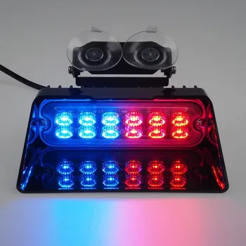 Žárovka PREDATOR LED vnitřní, 12x LED 3W, 12/24V, červeno-modrý, ECE R10