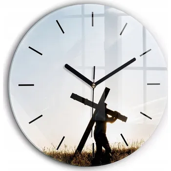 Hodiny Nástěnné hodiny SacroArte šedé 60 cm