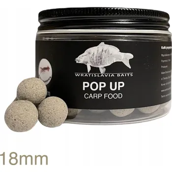 Boilies Pop-up oliheň (SQUID) 18mm Carp Food Wratislavia Baits plovoucí boilies