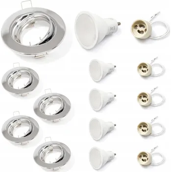 Stropní zapuštěné svítidlo Koloreno 5 W GU10 stříbrné