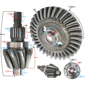 Auto-moto Přední diferenciál HSUN Tactic 550