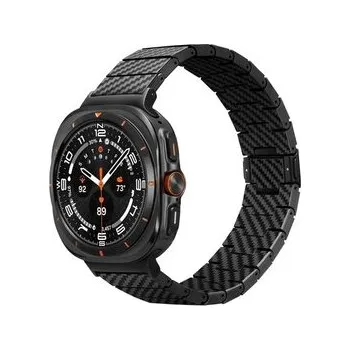 Chytré hodinky Pitaka Carbon fiber strap, black - Galaxy Watch, Galaxy Watch Ultra