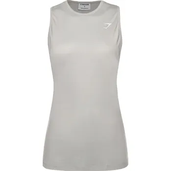 Pánské tričko GYMSHARK Dámský fitness top Drop Arm Tank XL ŠEDÁ