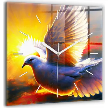 Hodiny Nástěnné hodiny SacroArte žluté 60 cm