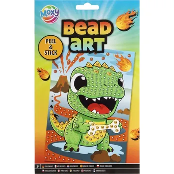 Hračka Korálkový obrázek, A5 - dinosaurus