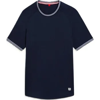 Pánské tričko Pánské tričko Wilson M Court Performance Crew Navy L