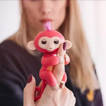 Interaktivní zábavná opička Happy Monkey - červená