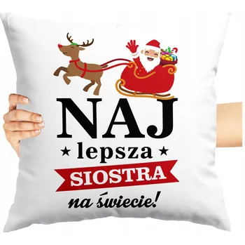 Polštář POLŠTÁŘ PRO SESTRU VÁNOČNÍ K VÁNOCŮM