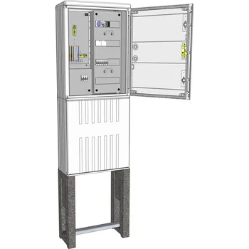Rozvaděč Elektroměrový rozvaděč ELPLAST-KPZ PRVO 2/3x20 43.1.3 pilíř (3D)