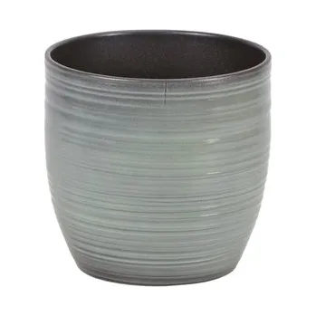 Květináč Keramický květináč Bergamo lesklý 16 cm mátový, 1. jakost