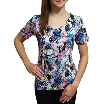 Dámská halenka Halenka Sabatti barevná-výstřih do V Velikosti Sabatti: 48