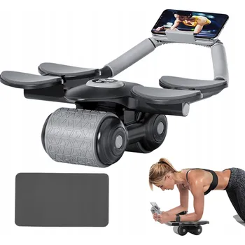 KOLEČKO ROLLER S AUTOMATICKÝM ODRAZEM PRO CVIČENÍ BŘIŠNÍCH SVALŮ