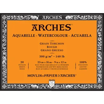 Blok Arches Rough, 300 g/m2, 20 archů - 23 x 31 cm