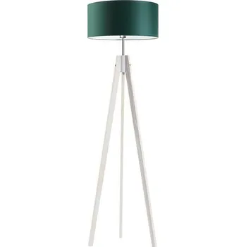 Stojací lampa LYSNE Lampa Haiti stínidlo zelené stojan bílý