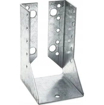 Věšák Ohnutý věšák trámu 60x100x2mm tesařský spojovací prvek pozinkovaný držák CE