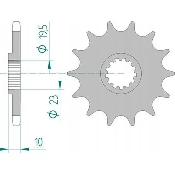 Nářadí na motocykly Přední řetězové kolo AFAM 22303-14 Suzuki