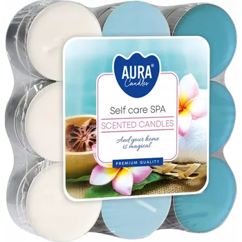 Svíčka Parafínová vonná svíčka SELF CARE SPA Aura 18 ks