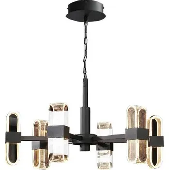 Toolight, LED závěsné stropní svítidlo 6x20W APP770-6C + dálkový ovladač, černá, OSW-05021