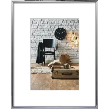 Rám na obraz Hama rámeček plastový SEVILLA, stříbrná, 40x60 cm, plastové sklo