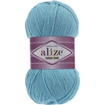 Příze Příze Cotton Gold, 287, světle tyrkysová