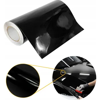 Polep vozidla Fólie na Tuning Auta Černá Lesklá Ochrana Laku Změna Barvy Auta